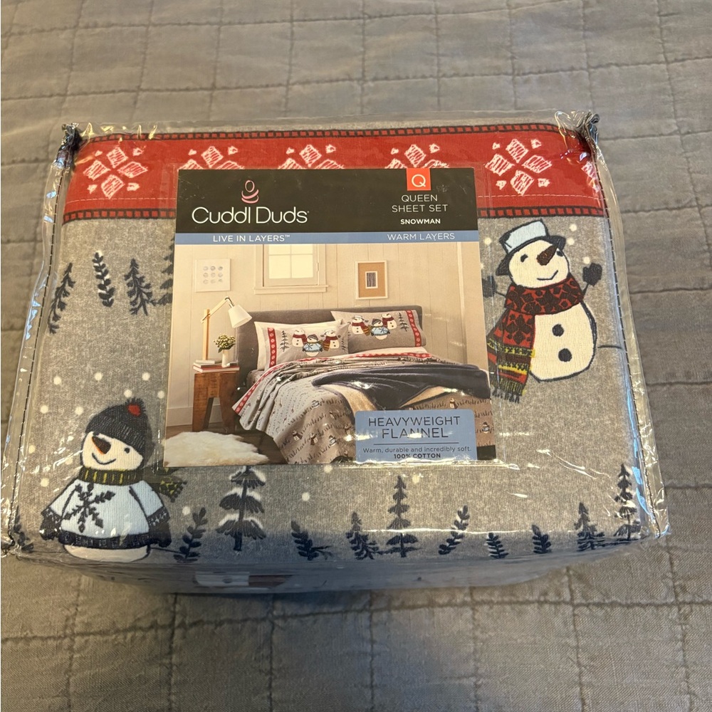 Queen CuddlDuds Flannel Sheets